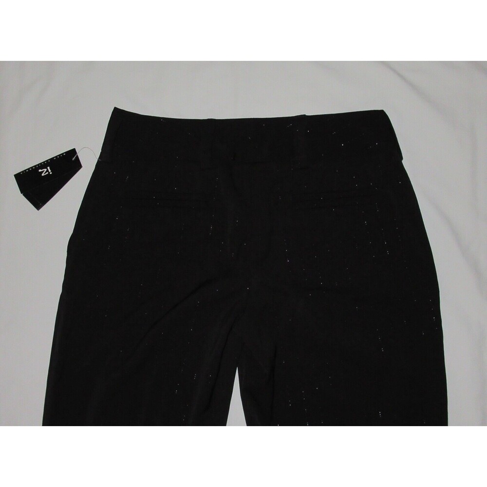 IZ BYER CALIFORNIA Show Stopper Dress Pants Stretch Sz 7 Metallic Pin Stripes - Picture 9 of 10